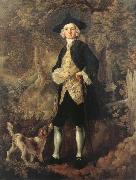 Thomas Gainsborough Man in a Wood with a Dog oil painting artist